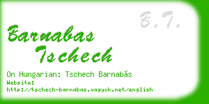 barnabas tschech business card
